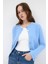 Bebe Mavi Kadın Yumoş Dokulu Düğmeli Triko Hırka 2241 8