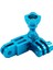 Cnc Alüminyum Alaşım Üç Yollu Pivot Kol Montaj Adaptörü Gopro Kahraman 1 2 3 3+ 4 5 Oturum/xiaomi Yi/sj/gitup Sport Kamera Mavisi Için (Yurt Dışından) 3