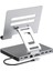 Yerleştirme Istasyonu Dizüstü Bilgisayar Standı Alüminyum Alaşım Çoklu Port Hub Pd Usb3.0 Stant Sd Tf Yuvası Gigabit Ethernet Yerleştirme Istasyonu, Bir (Yurt Dışından) 2