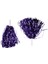 24PCS Amigo Pom Pom Poms Metalik Folyo Tezahürat Pom Pom Poms Plastik Saplı Yetişkinler Için Ponpon Kızlar Parti Mor (Yurt Dışından) 3
