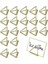 100 Parça Masa Kartı Tutucu Üçgen Kart Tutucu Mini Metal Resim Tablo Numarası Tutucu Düğün Kartı Tutucu Koltuk Tutucu (Yurt Dışından) 5