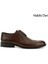 Erkek Kahve Bağcıklı Kösele Taban Hakiki Deri Klasik Ayakkabı 1
