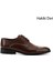 Erkek Kahve Antik Bağcıklı Kösele Taban Hakiki Deri Klasik Ayakkabı 1