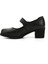 Kadın Siyah Kalın Topuklu Mary Jane Hakiki Deri Ayakkabı 4