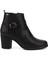 Kadın Siyah Fermuarlı Kalın Topuklu Bot 1