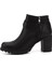 Kadın Siyah Fermuarlı Kalın Topuklu Bot 4