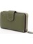 Kadın Yeşil - Kahve Yatay Hakiki Deri Cüzdan 3