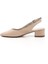 Gön Hakiki Deri Sivri Burun Kısa Kalın Topuklu Kadın Yazlık Ayakkabı 24173 4