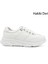 Kadın Beyaz Dolgu Taban Bağcıklı Hakiki Deri Sneaker 1