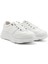 Kadın Beyaz Dolgu Taban Bağcıklı Hakiki Deri Sneaker 3