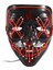 Cosplay Up Wire Berap Maske Kostümü Cadılar Bayramı Işık Korkunç LED Floresan Kırmızı (Yurt Dışından) 1