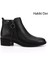 Gön Hakiki Deri Yuvarlak Burun Kauçuk Taban Topuklu Fermuarlı Püsküllü Kadın Bot 10416 1