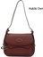 Kadın Antik Bordo Hakiki Deri El ve Omuz Çantası 1