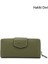 Kadın Yeşil - Kahve Yatay Hakiki Deri Cüzdan 1