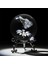 3D Lazer Oyulmuş Yıldızlı Kristal Dekoratif Top Figürin 60MM Cam Küre Kağıt Ağırlığı ile Stant Sanat Dekor El Sanatları F (Yurt Dışından) 1