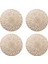 4pcs Yuvarlak Placemats Restaurant Hollow Pvc Dekorasyon Yemek Mat Anti-Hot Yemek Tablo Hattı Mat Biftek Plaka Pad Altın (Yurt Dışından) 1