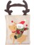 Elk-Pattern Xmas Candy Hediye Çantaları Antler Şekilli Tutamaklı Hediye Paketleme Çantası, Yeni Yıl, Okul Sınıfları ve Parti Favorları (Yurt Dışından) 3