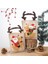 Elk-Pattern Xmas Candy Hediye Çantaları Antler Şekilli Tutamaklı Hediye Paketleme Çantası, Yeni Yıl, Okul Sınıfları ve Parti Favorları (Yurt Dışından) 4