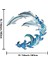 Metal Dolphin Sprey Duvar Dekoru, Yunus Duvar Sanatı Dekorasyonu, Metal Sprey Duvar Sanatı, Ev B Için Akvaryum Okyanus Duvar Dekoru (Yurt Dışından) 3