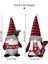 Noel Süslemeleri Noel Ekose Şapka Heykelcik Kırmızı ve Siyah Ekose Alfabe Duran Gnome Erkek (Yurt Dışından) 3