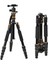 160CM Alüminyum Kamera Tripod Stand Dslr Kamera Canon/sony/nikon Için 360 ° Top Kafalı Hafif Seyahat Tripod (Yurt Dışından) 3