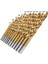 13PC 1.5-6.5mm Yuvarlak Shank Twist Matkap Bit Seti Titanyum Kaplamalı Hss Bit Ahşap Metal Araçları (Yurt Dışından) 4