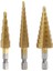 3 Pcs Yüksek Hızlı Çelik Adım Matkap Bit SetiEl Alımları Koni Titanyum Kaplamalı Metal Delik Kesici 1/4 Inç Hex Shank Drive Hızlı Değişiklik 3-12MM/4-12MM/4-20MM (Yurt Dışından) 1