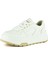 Beyaz Vegan Bağcıklı Yuvarlak Burun Flatform Taban Günlük Sneaker Spor Ayakkabı 1
