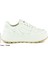 Beyaz Vegan Bağcıklı Yuvarlak Burun Flatform Taban Günlük Sneaker Spor Ayakkabı 2