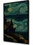 Çerçeve Görünümlü Van Gogh Yıldızlı Gece Dekoratif Ahşap Mdf Tablo Dikdörtgen Tablo 2