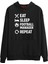 Eat Sleep Repeat Footbal Manager Tasarım 3 Iplik Şardonlu Kapüşonlu Unisex, Kadın, Erkek Hoodie 1