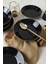 Siyah Gold Bahar Yemek Tabağı 19 cm 6 Adet 1
