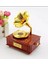 Nostaljik Gramafon Hareketli Müzik Kutusu Altın Renkli Tasarım 11cm x 15cm Hediye İçin 3