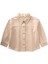 Tek Cepli Gabardin Gömlek 2-7 Yaş Bej 1