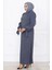 Irem Tesettür Abiye Antrasit 3