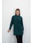 Tesettür Extra Uzun Tunik-Zümrüt Yeşil 7