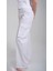 Kadın Körük Cepli Dikiş Detaylı Beyaz Pantolon 3