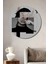 Dekoratif Ahşap Yuvarlak Tablo Sessizlik Sembolü 1