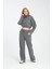 Pamuklu Boğazlı Crop Sweatshirt 5