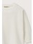 Ekru Düz Uzun Kollu Tshirt 3