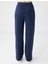 Lacivert Rahat Kesim Bol Paça Modal Örme Pantolon 5