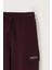 Bordo Kargo Cepli Nakışlı Pantolon 5