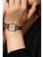 Minimal Kare Kadın Saati Rose Gold Metal Kordon 3 ATM Suya Dayanıklı Beyaz Kadran 10