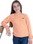 Organik Turuncu Kışlık Kız Çocuk Sweatshirt 1