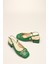 Idil Yeşil Cilt Tokalı Kadın Topuklu 3