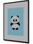 Dekoratif Ahşap Dikdörtgen Tablo Sevimli Panda Çerçeve Görünümlü 2