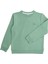 Yumuşacık Bambu Kumaş Şardonlu Yeşil Kışlık Unisex Çocuk Sweatshirt 2