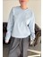 Kalp Broşlu Orj Sweatshirt- Bebe Mavisi 7