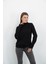 Yarım Balıkçı Yaka Triko-Siyah 9