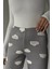 Kadın Bel Lastikli Bulut Baskılı Pijama Altı P-00018767 2